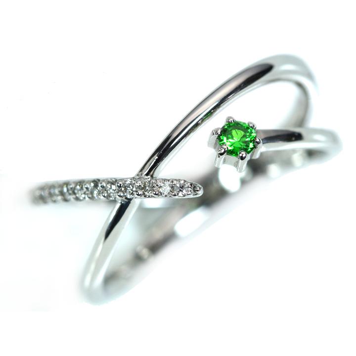 デマントイドガーネット0.06ct ロシア ウラル産 ホーステールが