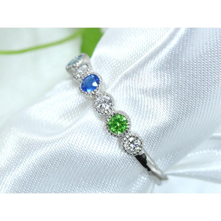 パライバトルマリン アウイナイト デマントイド 上質ダイヤモンドで