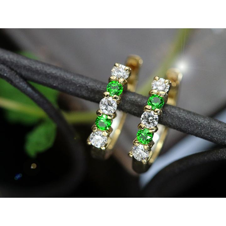 デマントイドガーネット♦︎ピアス♦︎K18 楽天市場】デマントイドガーネット&ダイヤモンド K18 オリジナルパーツ