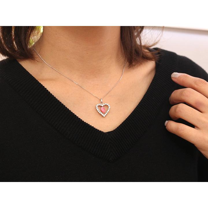 コンクパール1.00ct 1ctハートシェイプPT900/PT850ペンダント 