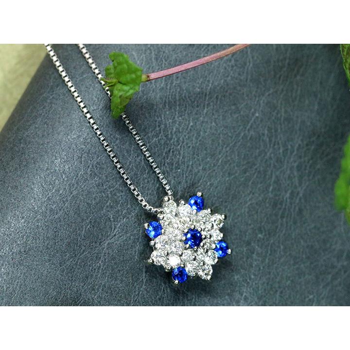 アウイナイト ダイヤモンド 花火のような華やかなPT900/PT850ネックレス プチネック 稀少石 受注品の画像