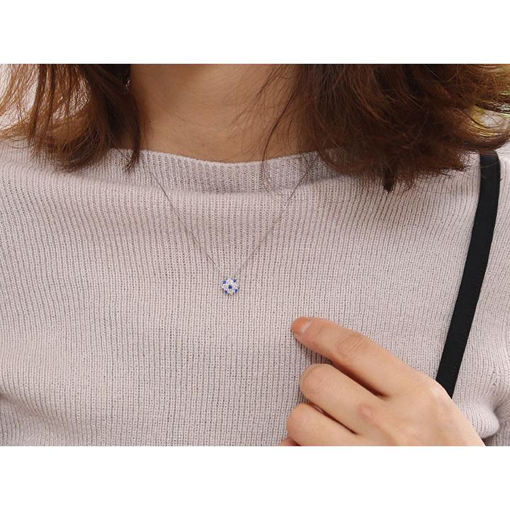アウイナイト ダイヤモンド 花火のような華やかなPT900/PT850ネックレス プチネック 稀少石 受注品の画像