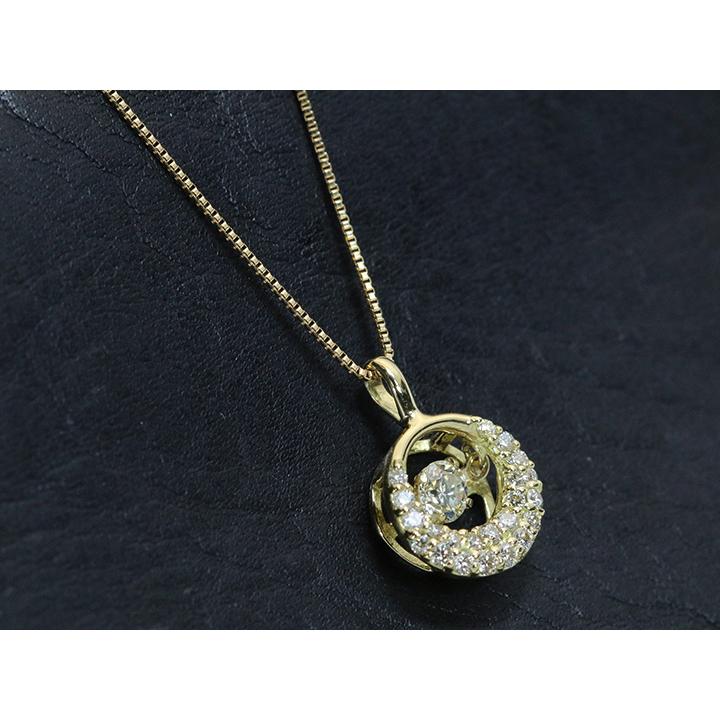 k18金ダイヤネックレス0.31ct 2.79g