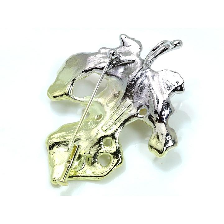 ギフト応援プライス 大粒11mm白蝶真珠 パール SV950 シルバーブローチ