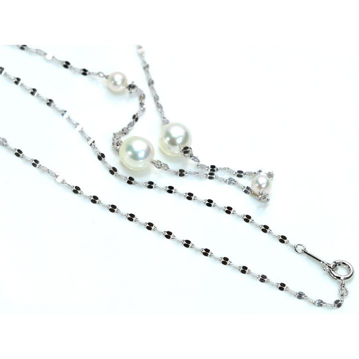 ギフト応援プライス アコヤ真珠・白ホワイト ステーションロング