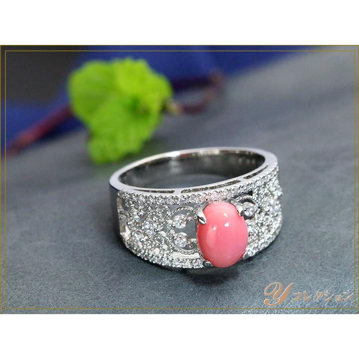 コンクパール 稀少な大粒1.77ct 豪華ダイヤモンド0.37ct レース  