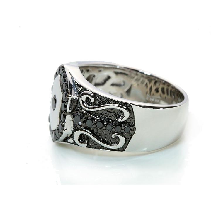 pt900 ブラックダイヤモンド　リング Pt900 ブラックダイヤモンドリング 0.28ct 指輪・リング Atelier