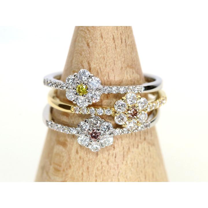 ピンクダイヤモンド 0.03ctUP ダイヤモンド取り巻き0.25ct 定番 