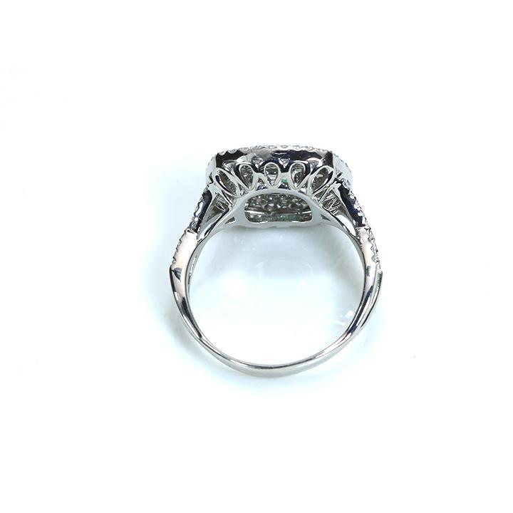 アレキサンドライト0.62ct ダイヤモンド0.90ct 個性的デザイン PT900リング 指輪 見事なカラーチェンジ 透明度大 1点もの｜ycollection｜04