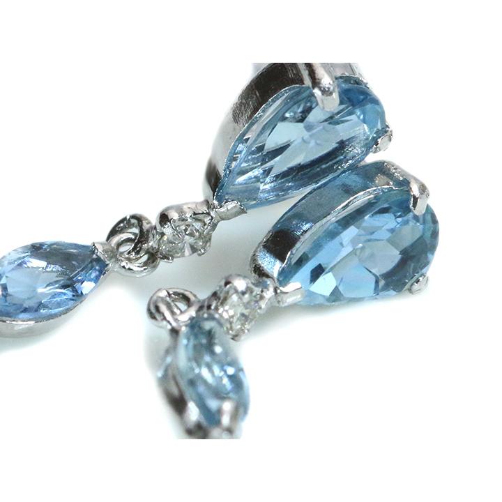 サンタマリアカラーアクワマリン アクアマリン 合計1.6ct ダイヤ
