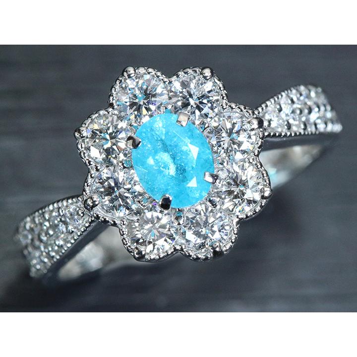 ブラジル産パライバトルマリン0.47ct 大粒の絶品 確かなネオン光彩