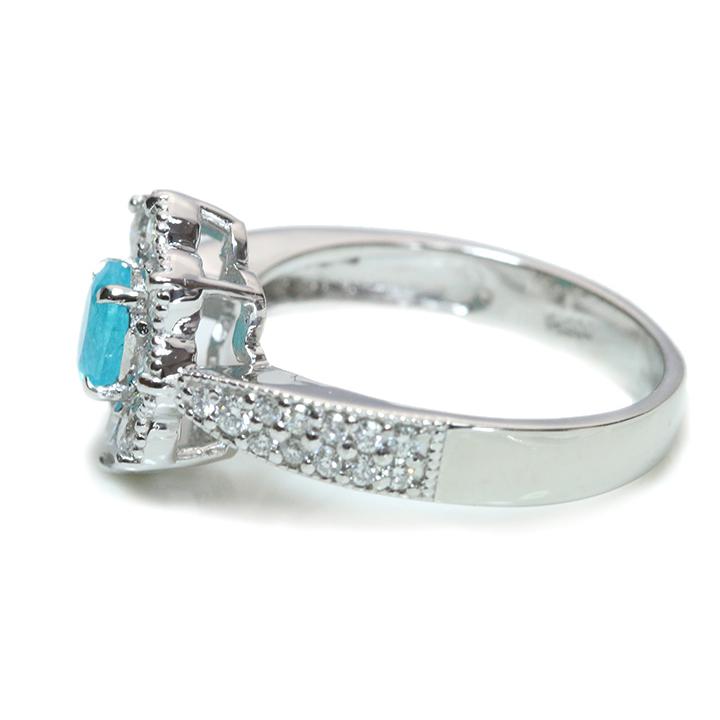 ブラジル産パライバトルマリン0.47ct 大粒の絶品 確かなネオン光彩