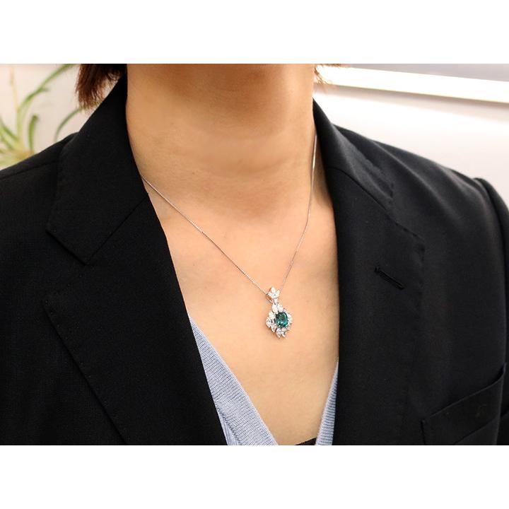 グランディディエライト 大粒1.51ct 豪華ダイヤモンド1.687ct 取り巻き 