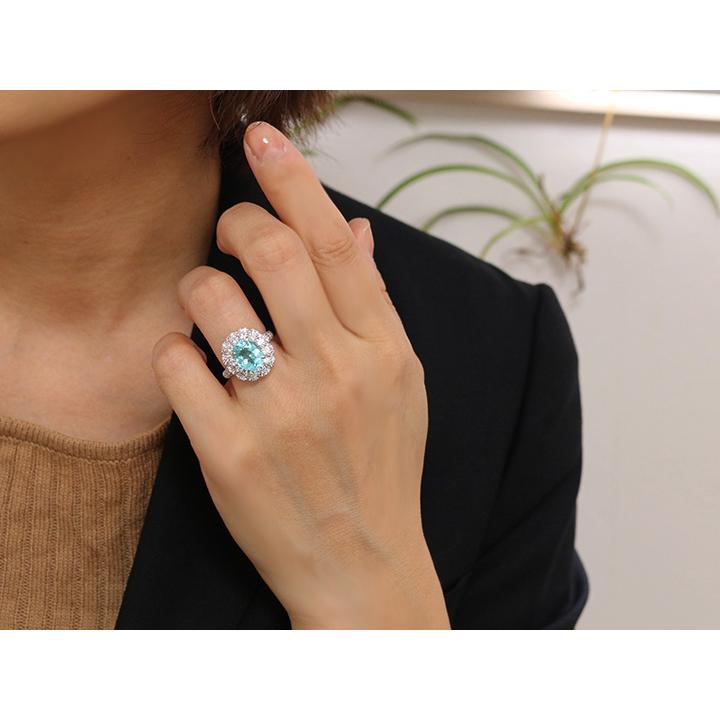 パライバトルマリン3.18ct 大粒の貫禄 確かなネオン 眩しい光彩 豪華 