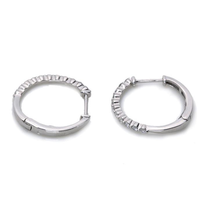 pt900 H&C(ハートアンドキューピットカット) 片耳ピアス ダイヤモンド ピアス0.8ct 0.4×0.4ct Pt900 プラチナ ハート