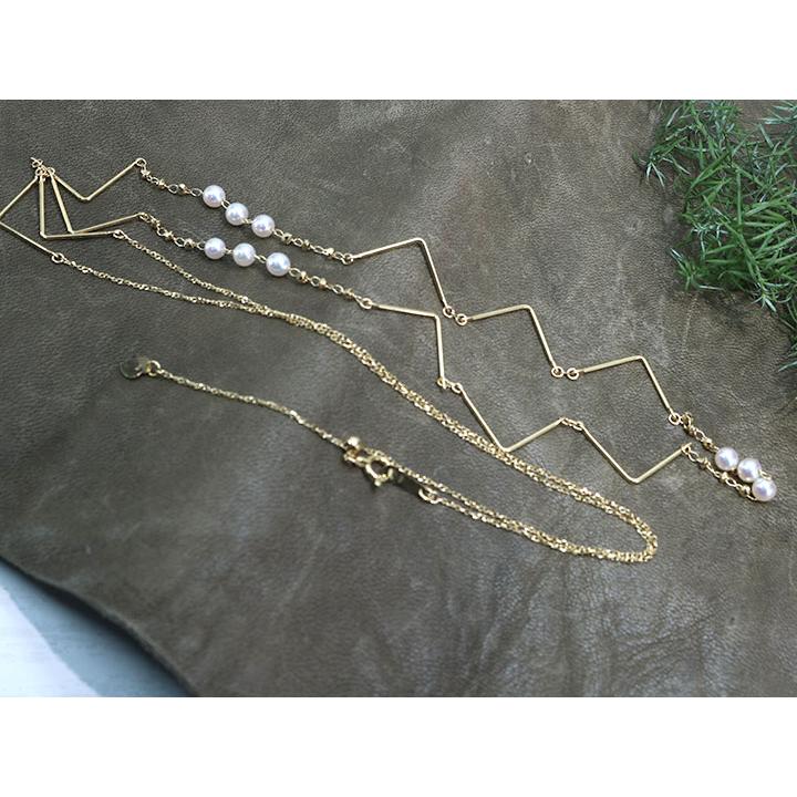 あこや真珠（和珠） K18YG イエローゴールド ペンダントネックレス ロング70センチ オシャレで上品 受注品の画像