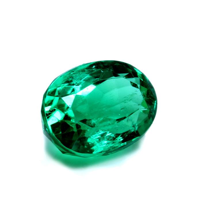 ノンオイル無処理 コロンビア産 NonOil エメラルド 0.71ct オーバル 