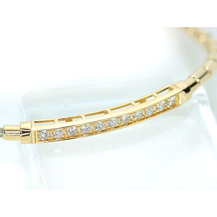 ダイヤモンド 0.25カラット K18YG イエローゴールド ブレスレット