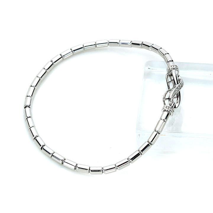 ダイヤモンド 0.01カラット   PT950 プラチナ950（K18） ブレスレット ストレッチジュエリー メビウスデザイン 受注品 /Ycollectionワイコレクション/送料無料 |  | 03