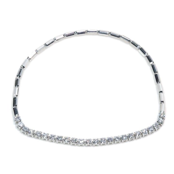 ダイヤモンド 1.0カラット PT900/PT850プラチナ ブレスレット 金具レス