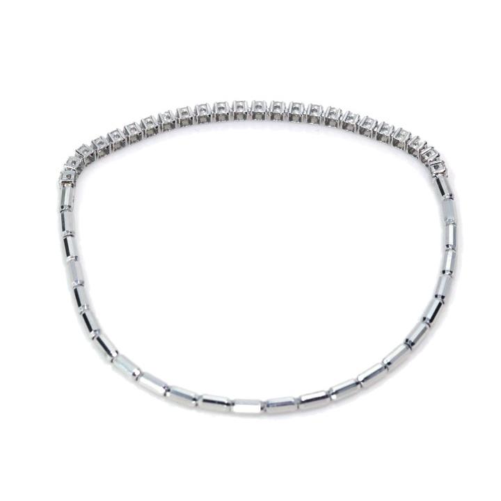 ダイヤモンド 1.0カラット PT900/PT850プラチナ ブレスレット 金具レス 