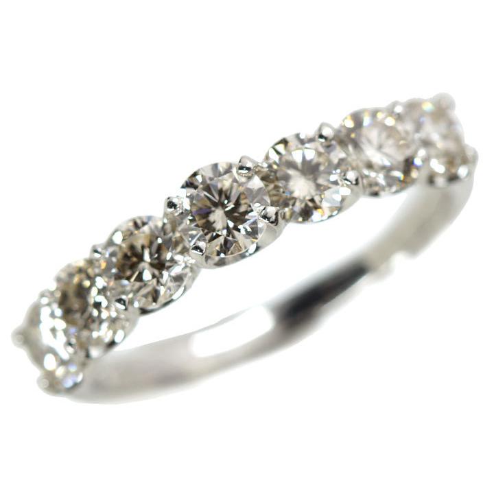 ダイヤモンド 1.50カラット   PT900 プラチナ900 リング・指輪 H&C 眩しい輝き 一文字 ハーフエタニティ 受注品 /Ycollectionワイコレクション/送料無料 |  | 14