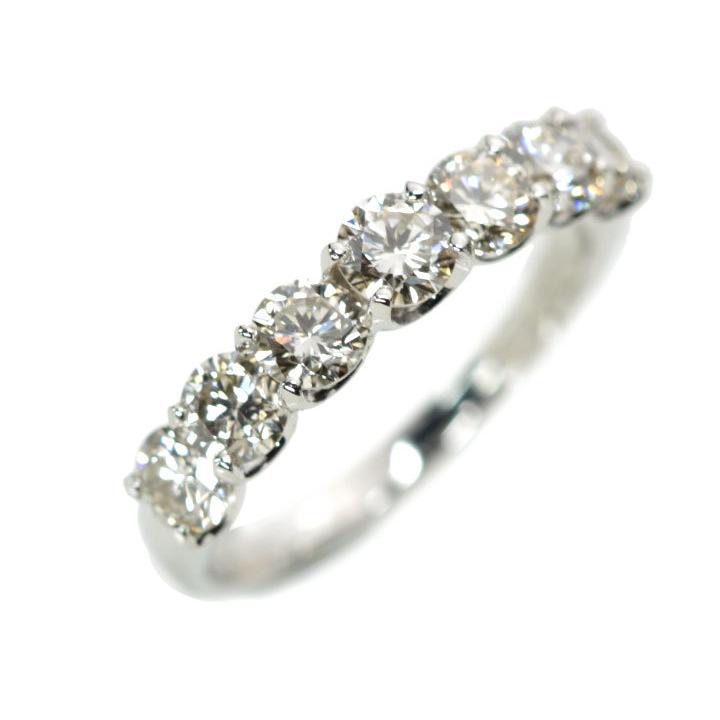 ダイヤモンド 1.50カラット   PT900 プラチナ900 リング・指輪 H&C 眩しい輝き 一文字 ハーフエタニティ 受注品 /Ycollectionワイコレクション/送料無料 |  | 15