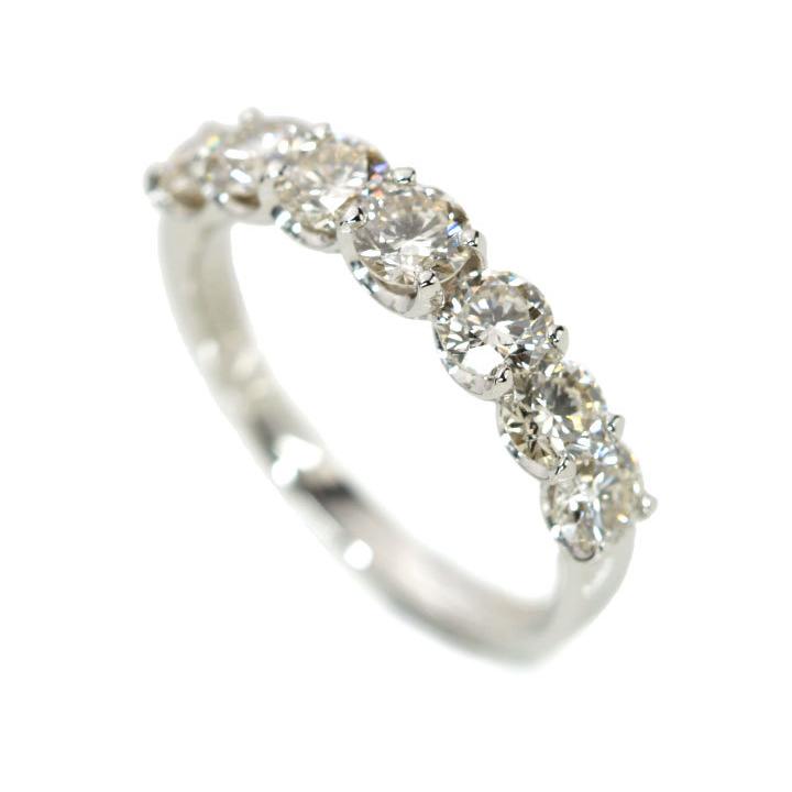 ダイヤモンド 1.50カラット   PT900 プラチナ900 リング・指輪 H&C 眩しい輝き 一文字 ハーフエタニティ 受注品 /Ycollectionワイコレクション/送料無料 |  | 17