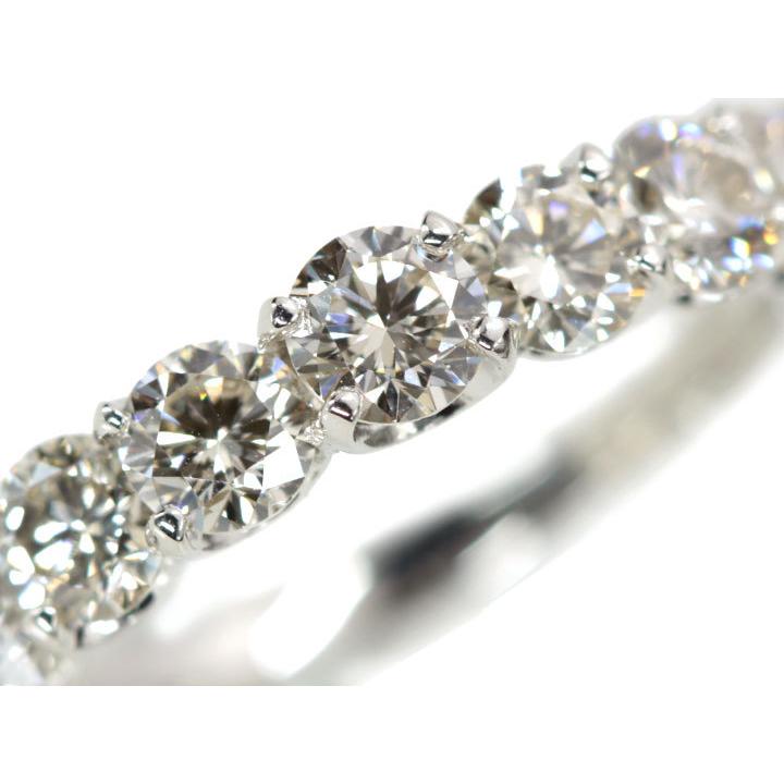 ダイヤモンド 1.50カラット   PT900 プラチナ900 リング・指輪 H&C 眩しい輝き 一文字 ハーフエタニティ 受注品 /Ycollectionワイコレクション/送料無料 |  | 07