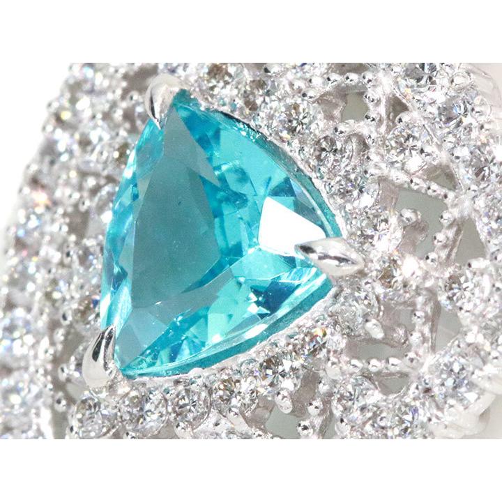 アパタイト 1.06カラット ダイヤモンド 0.84カラット PT950/PT850