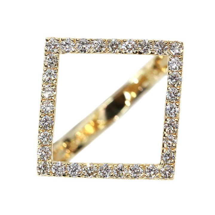 ダイヤモンド 0.40カラット K18YG イエローゴールド リング・指輪