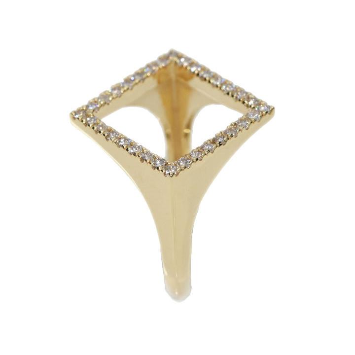 ダイヤモンド 0.40カラット K18YG イエローゴールド リング・指輪