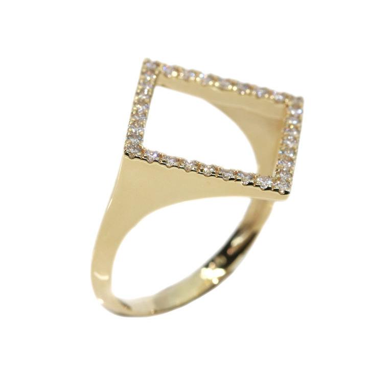 ダイヤモンド 0.40カラット K18YG イエローゴールド リング・指輪