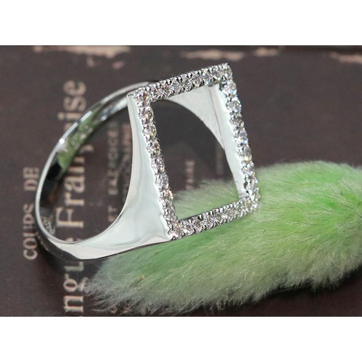 ダイヤモンド 0.40カラット PT900 プラチナ900 リング・指輪 ひし形