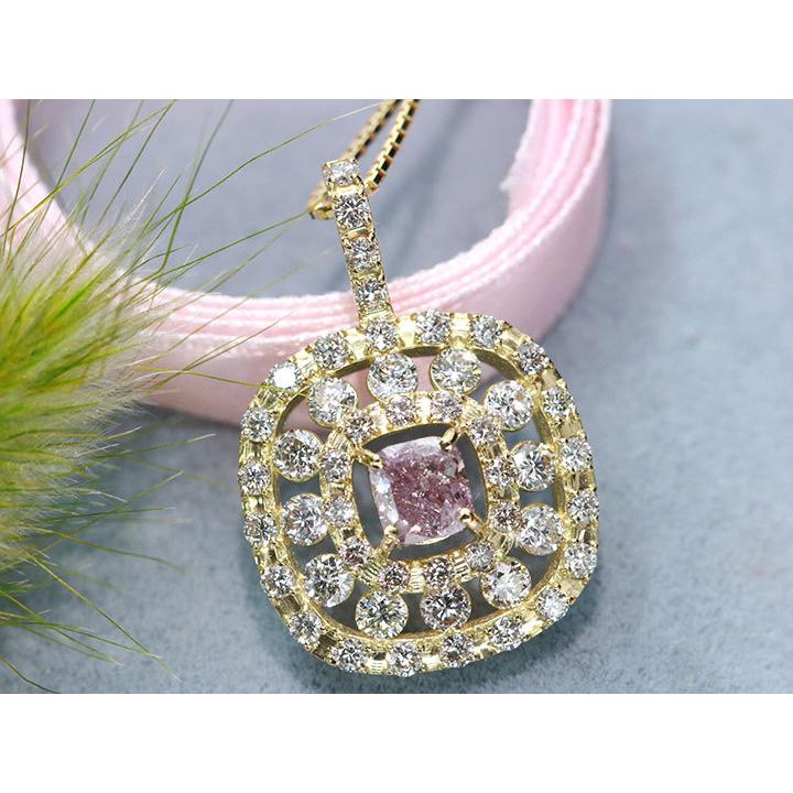 ピンクダイヤモンド 0.51ct FANCY PURPLISH PINK ダイヤモンド0.94ct 