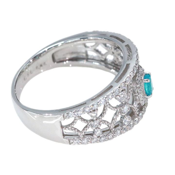 Pt900 パライバトルマリン1.81ct ダイヤモンド0.50ct リング Pt900 パライバトルマリン1.81ct ダイヤモンド0.50ct リング