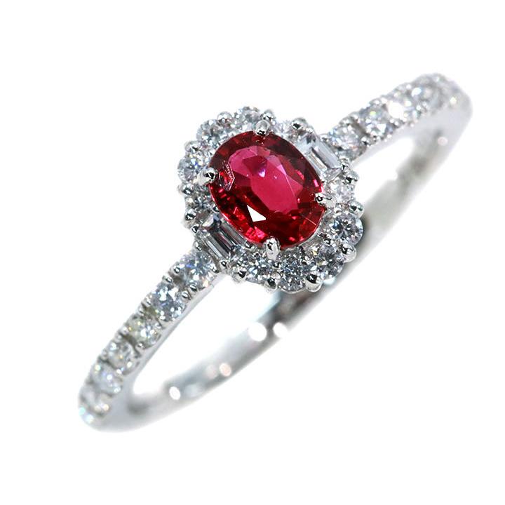 非加熱ルビー（ノンヒート） 0.42ct ピジョンブラッド ダイヤモンド
