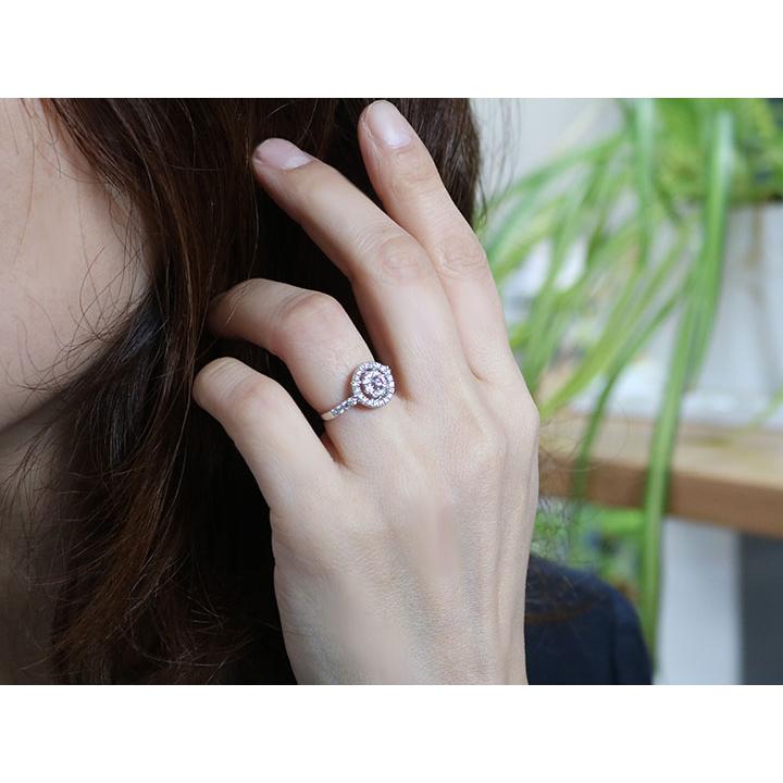 ピンクダイヤモンド 0.121カラット FANCY PURPLISH PINK I1 