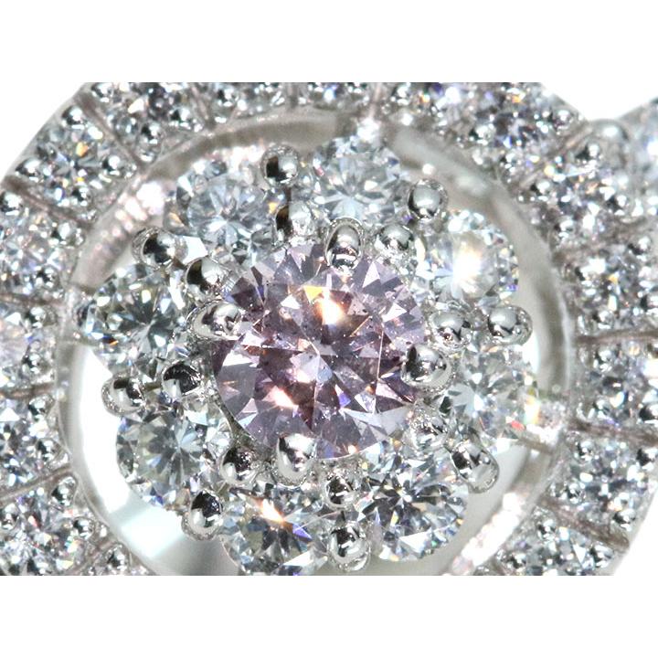 ピンクダイヤモンド 0.121カラット FANCY PURPLISH PINK I1 