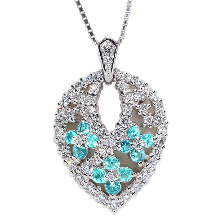 お値下げ価格中パライバトルマリンネックレス0.17カラット