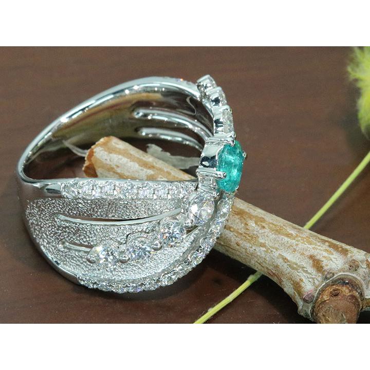 パライバトルマリン　リング　プラチナ　11号 楽天市場】ブラジル産パライバトルマリン 0.11ct リング 13号