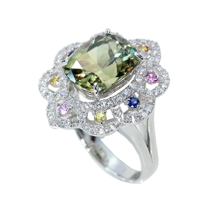 ダイアスポア 5.25カラット ダイヤモンド 0.54カラット PT950 プラチナ  