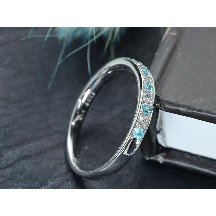 パライバトルマリン0.15ct/ダイヤモンド0.07ct/プラチナ900リング ブラジル産パライバトルマリン 0.15ct ダイヤモンド 0.33ct