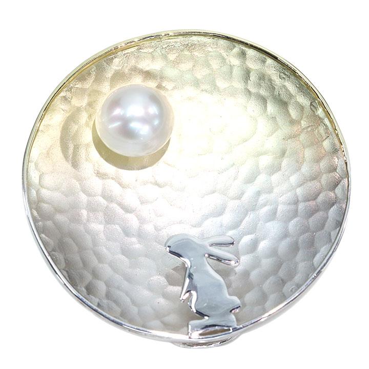 南洋真珠パール 11ミリ位 SV950（SILVERシルバー950） ペントップ兼