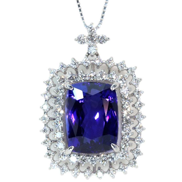 タンザナイト 9.49カラット ダイヤモンド 1.16カラット PT950/PT850