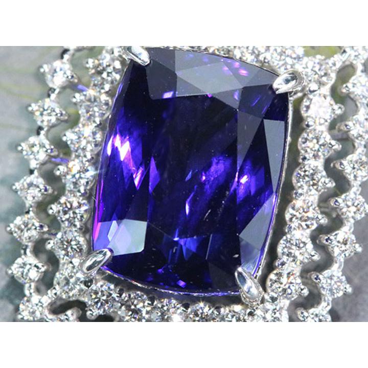 タンザナイト 9.49カラット ダイヤモンド 1.16カラット PT950/PT850