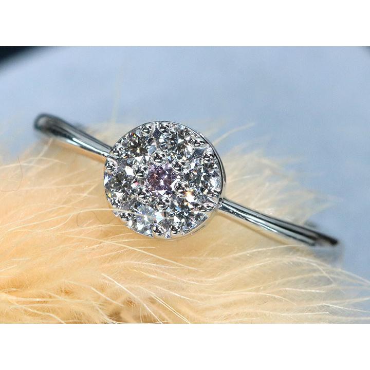 ピンクダイヤモンド 0.033カラット FANCY INTENSE PURPLE PINK