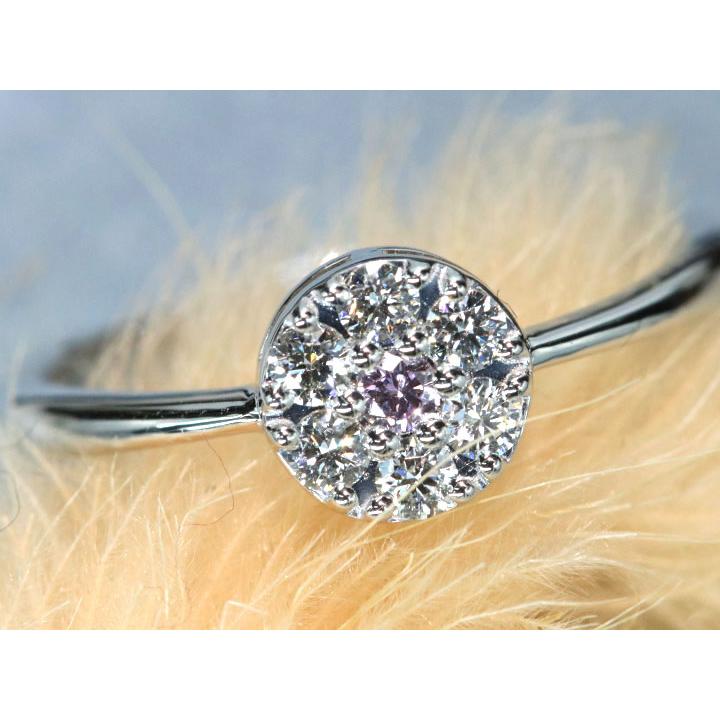 ピンクダイヤモンド 0.033カラット FANCY INTENSE PURPLE PINK I1