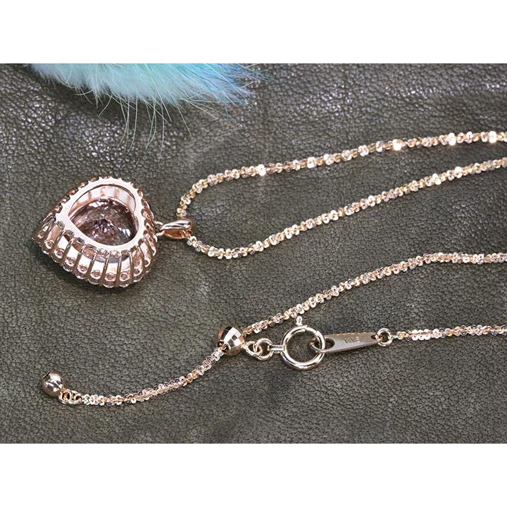 モルガナイト 5.07カラット ダイヤモンド 0.43カラット K18PGピンク