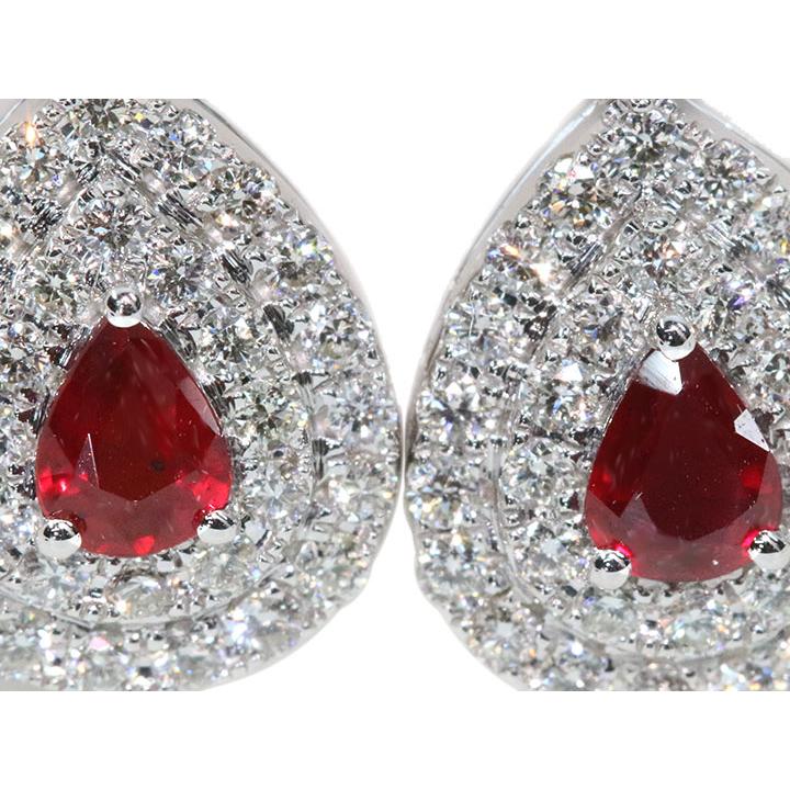 非加熱ルビー（ノンヒート） 0.35ct＆0.38ct ピジョンブラッド